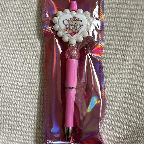 Bundle RN Nursing Badge Reel, Canvas Tote Bag, Pen & Keychain - Picture 6 of 10